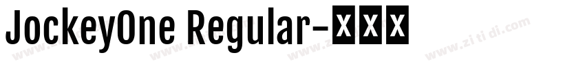 JockeyOne Regular字体转换